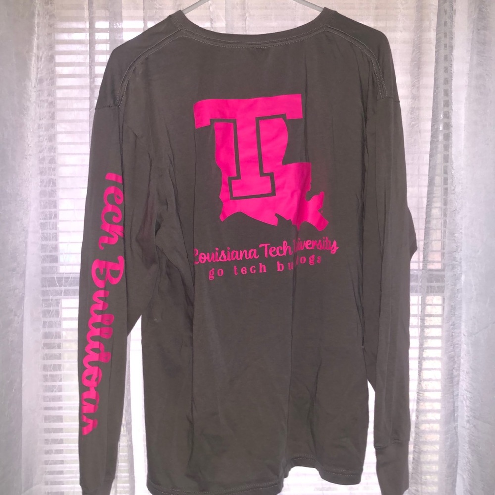 Long sleeve Louisiana Tech t-shirt.